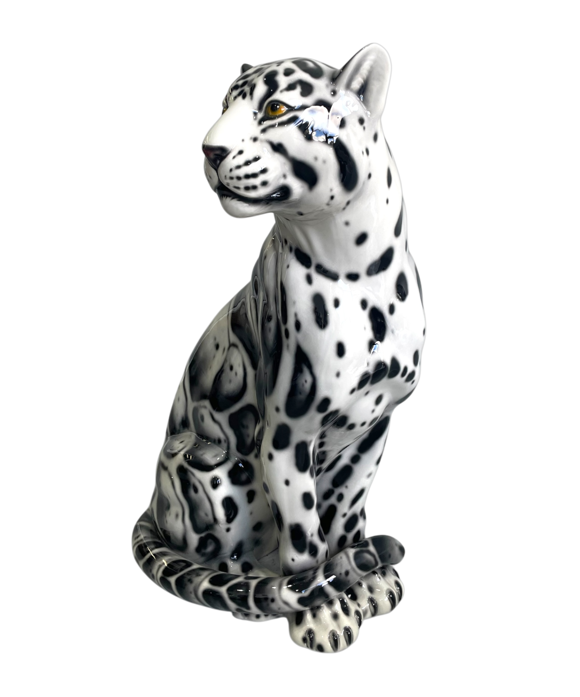 The Clouded 88cm Ceramic Leopard