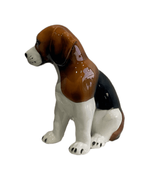 CAMI 30CM CERAMIC BEAGLE SCULPTURE