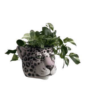 ESTELLE CERAMIC LILAC LEOPARD PLANTER