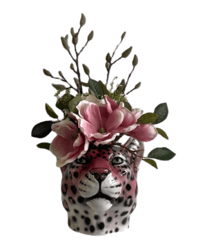 Ceramic Leopard Vase