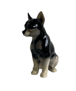 JEFFERSON 30CM CERAMIC CHIHUAHUA SCULPTURE