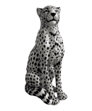 Ceramic CheetahLILO 87CM CLOSED MOUTH CERAMIC CHEETAH
