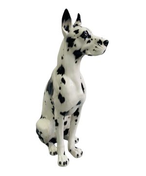 MR ADAMS 105CM CERAMIC GREAT DANE SCULPTURE