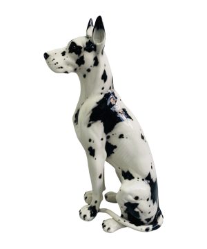 MR ADAMS 105CM CERAMIC GREAT DANE SCULPTURE