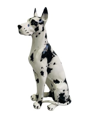 MR ADAMS 105CM CERAMIC GREAT DANE SCULPTURE