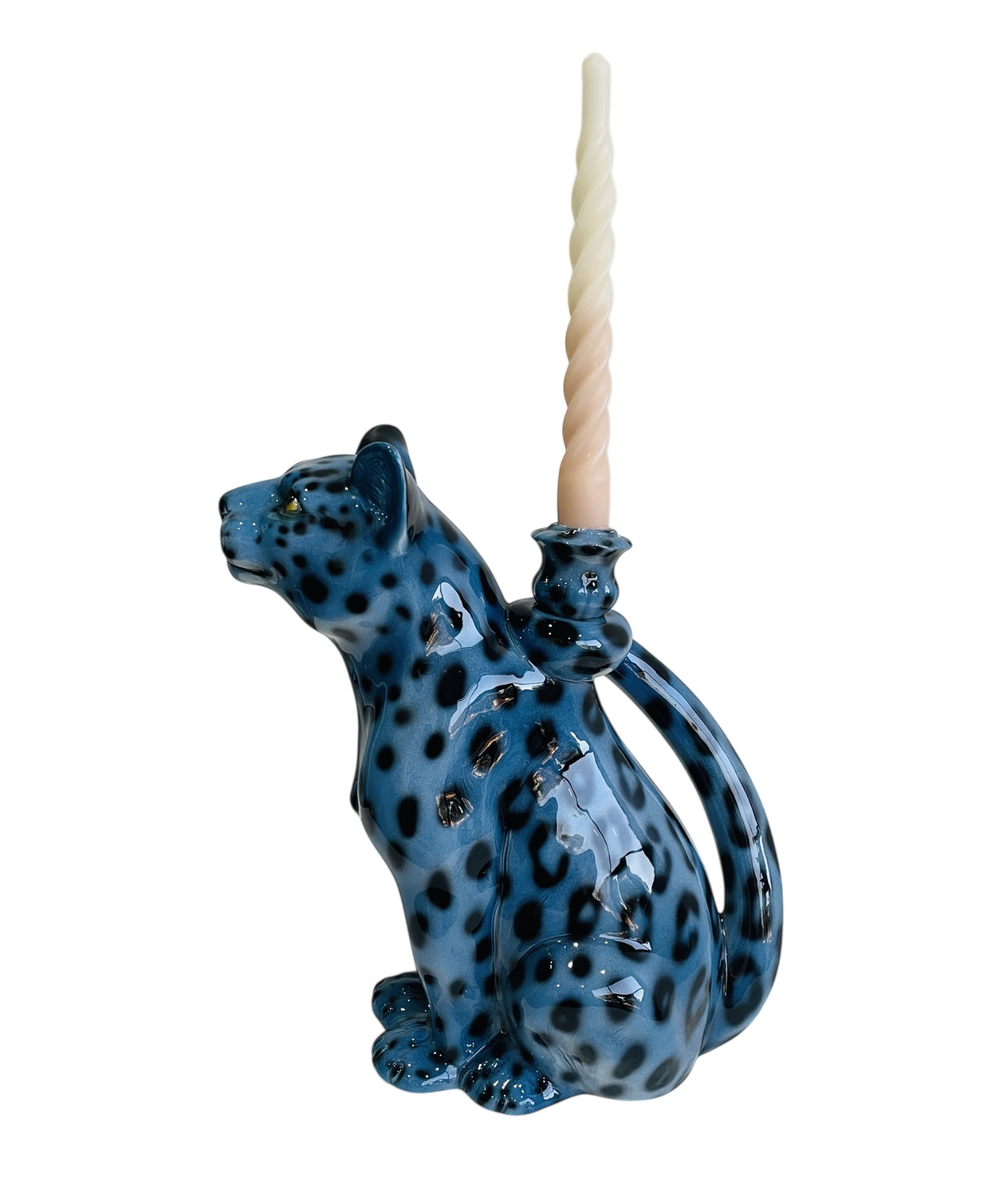 DENIM 30CM CERAMIC BLUE CANDELA DENIM 30CM CERAMIC BLUE CANDELA