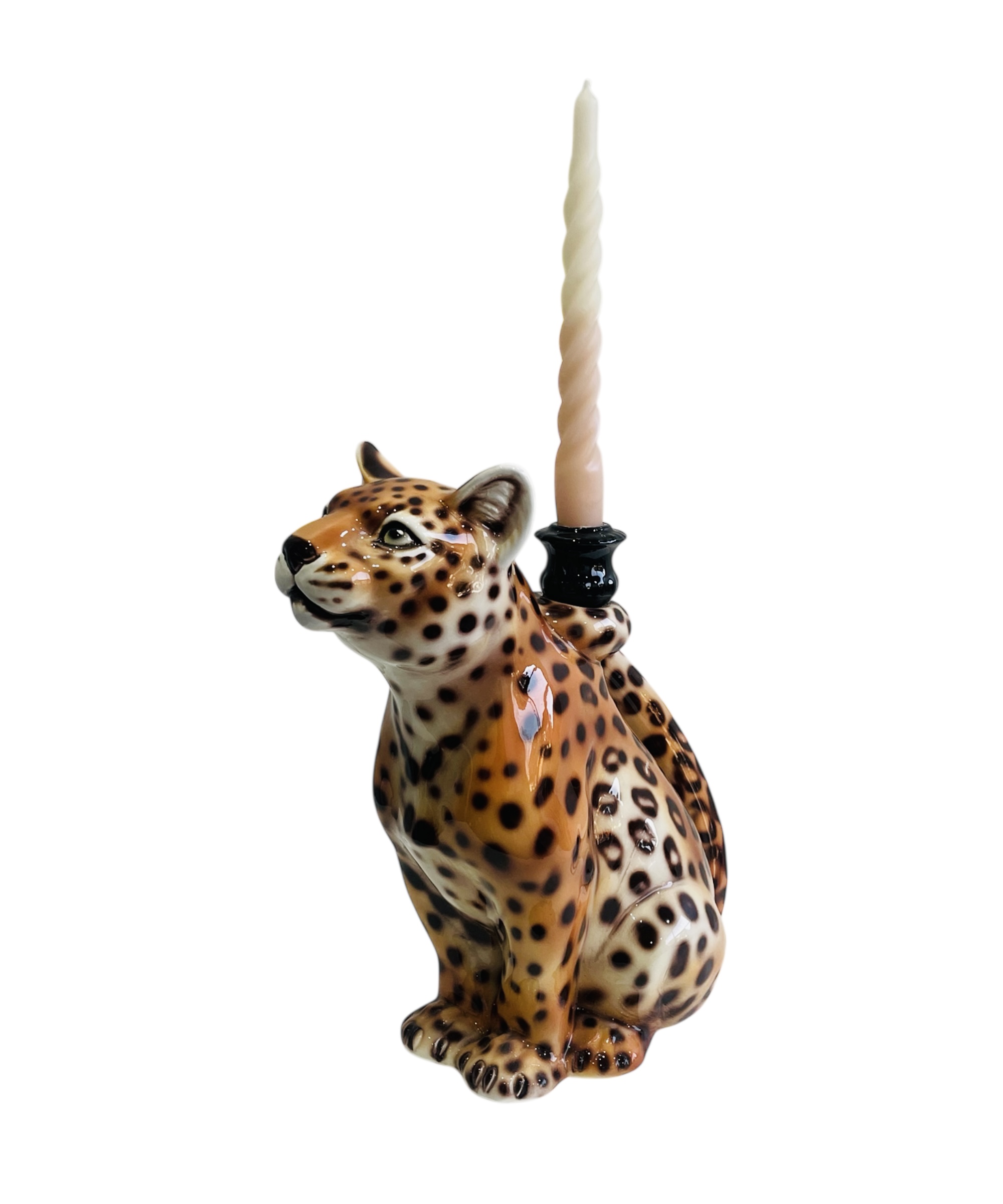 LEOPOLD 30CM CERAMIC LEOPARD CANDELA LEOPOLD 30CM CERAMIC LEOPARD CANDELA - Image 3