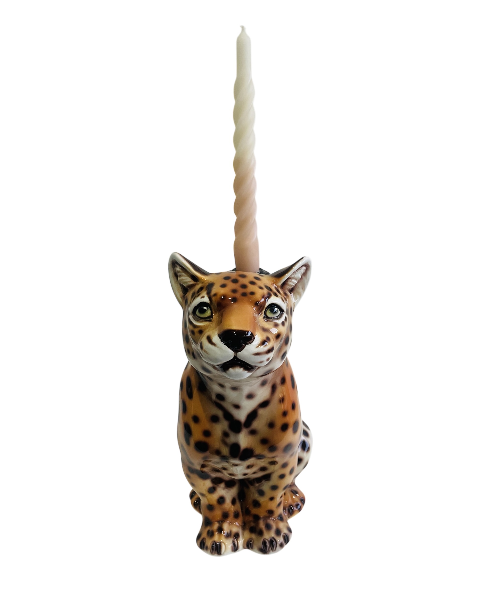 LEOPOLD 30CM CERAMIC LEOPARD CANDELA LEOPOLD 30CM CERAMIC LEOPARD CANDELA - Image 4
