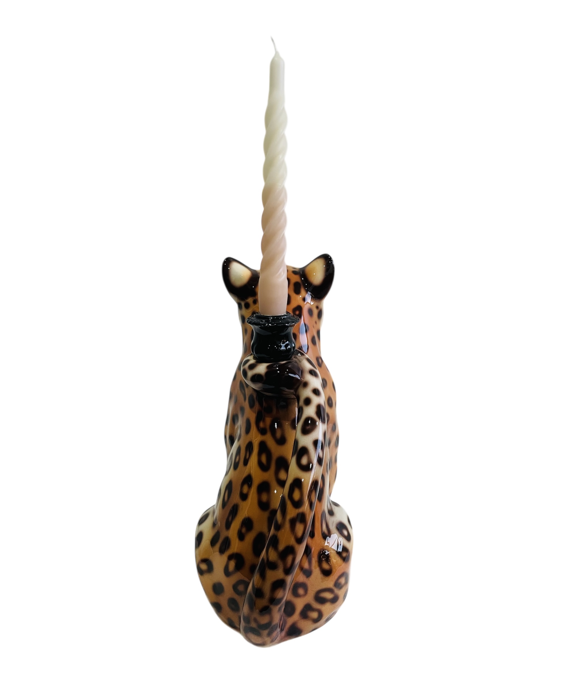 LEOPOLD 30CM CERAMIC LEOPARD CANDELA LEOPOLD 30CM CERAMIC LEOPARD CANDELA - Image 5
