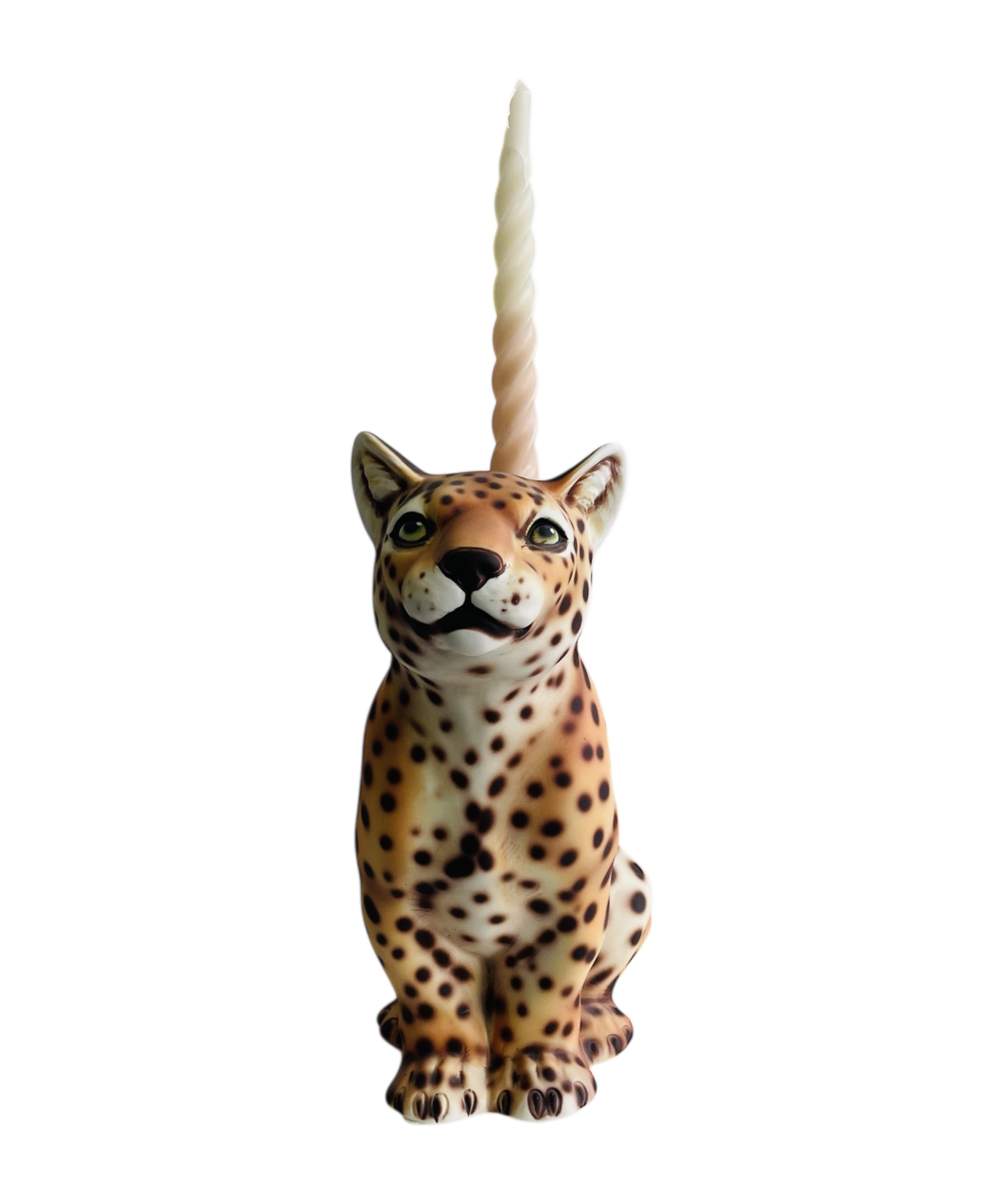 LEOPOLD 30CM CERAMIC LEOPARD CANDELA- MATTE FINISH LEOPOLD 30CM CERAMIC LEOPARD CANDELA- MATTE FINISH - Image 3
