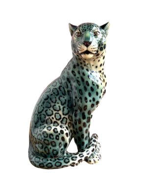 JADE PRINCESS 88CM GREEN CLOSED MOUTH LEOPARD