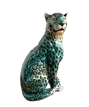 JADE PRINCESS 88CM GREEN CLOSED MOUTH LEOPARD